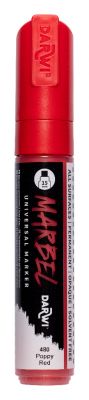 MARBEL MARQUEUR ACRYLIQUE POINTE RECTANGULAIRE LARGE 15MM COQUELICOT N�480