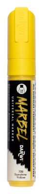 MARBEL MARQUEUR ACRYLIQUE POINTE RECTANGULAIRE LARGE 15MM JAUNE SOLEIL N�720