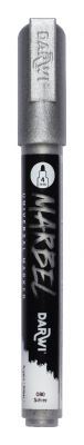 MARBEL MARQUEUR ACRYLIQUE POINTE RONDE M�DIUM 4MM ARGENT N�080