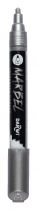 MARBEL MARQUEUR ACRYLIQUE POINTE RONDE MÉDIUM 4MM ARGENT N°080