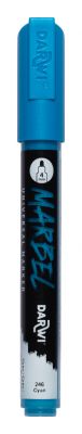 MARBEL MARQUEUR ACRYLIQUE POINTE RONDE M�DIUM 4MM CYAN N�246