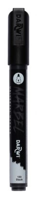 MARBEL MARQUEUR ACRYLIQUE POINTE RONDE M�DIUM 4MM NOIR N�100