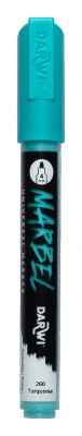 MARBEL MARQUEUR ACRYLIQUE POINTE RONDE M�DIUM 4MM TURQUOISE N�260