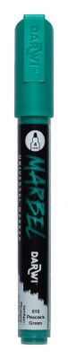 MARBEL MARQUEUR ACRYLIQUE POINTE RONDE M�DIUM 4MM VERT PAON N�610