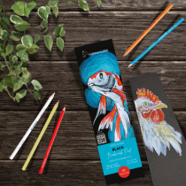 MARQUE PAGE MIXED MEDIA NOIR HAHNEMUHLE 5.5 x 20cm 250g 20 feuilles