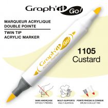 MARQUEUR ACRYLIQUE DOUBLE POINTE GRAPH\'IT GO - 1105 - CUSTARD