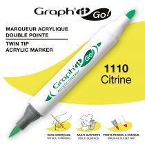 MARQUEUR ACRYLIQUE DOUBLE POINTE GRAPH\'IT GO - 1110 - CITRINE