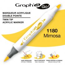 MARQUEUR ACRYLIQUE DOUBLE POINTE GRAPH\'IT GO - 1180 - MIMOSA