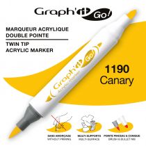 MARQUEUR ACRYLIQUE DOUBLE POINTE GRAPH\'IT GO - 1190 - CANARY