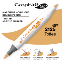 MARQUEUR ACRYLIQUE DOUBLE POINTE GRAPH\'IT GO - 2125 - TOFFEE