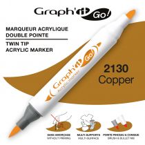 MARQUEUR ACRYLIQUE DOUBLE POINTE GRAPH\'IT GO - 2130 - COPPER