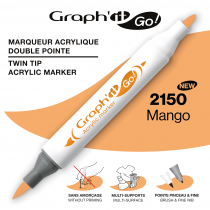 MARQUEUR ACRYLIQUE DOUBLE POINTE GRAPH\'IT GO - 2150 - MANGO