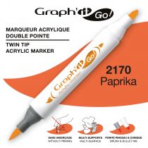 MARQUEUR ACRYLIQUE DOUBLE POINTE GRAPH\'IT GO - 2170 - PAPRIKA