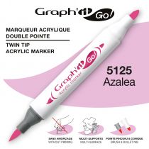 MARQUEUR ACRYLIQUE DOUBLE POINTE GRAPH\'IT GO - 5125 - AZALEA