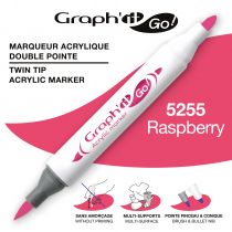 MARQUEUR ACRYLIQUE DOUBLE POINTE GRAPH\'IT GO - 5255 - RASPBERRY
