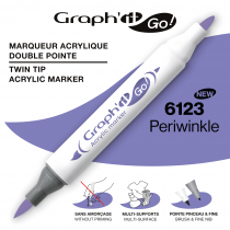 MARQUEUR ACRYLIQUE DOUBLE POINTE GRAPH\'IT GO - 6123 - PERIWINKLE