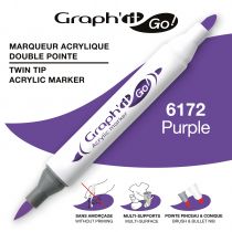 MARQUEUR ACRYLIQUE DOUBLE POINTE GRAPH\'IT GO - 6172 - PURPLE