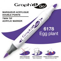 MARQUEUR ACRYLIQUE DOUBLE POINTE GRAPH\'IT GO - 6178 - EGGPLANT