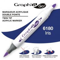 MARQUEUR ACRYLIQUE DOUBLE POINTE GRAPH\'IT GO - 6180 - IRIS