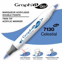 MARQUEUR ACRYLIQUE DOUBLE POINTE GRAPH\'IT GO - 7130 - CELESTIAL