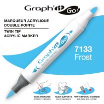 MARQUEUR ACRYLIQUE DOUBLE POINTE GRAPH\'IT GO - 7133 - FROST