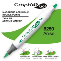 MARQUEUR ACRYLIQUE DOUBLE POINTE GRAPH\'IT GO - 8250 - ANISE
