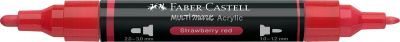 MARQUEUR ACRYLIQUE MULTIMARK FABER CASTELL 219, STRAWBERRY RED
