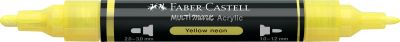 MARQUEUR ACRYLIQUE MULTIMARK FABER CASTELL 256 YELLOW NEON