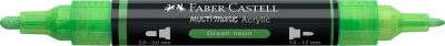 MARQUEUR ACRYLIQUE MULTIMARK FABER CASTELL 257 GREEN NEON