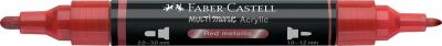 MARQUEUR ACRYLIQUE MULTIMARK FABER CASTELL 296 RED METALLIC