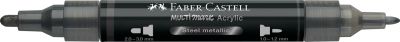 MARQUEUR ACRYLIQUE MULTIMARK FABER CASTELL 297 STEEL METALLIC