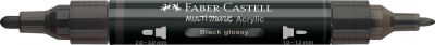 MARQUEUR ACRYLIQUE MULTIMARK FABER CASTELL 299 BLACK GLOSSY