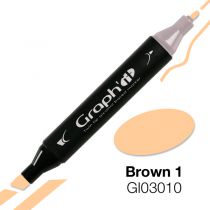 MARQUEUR GRAPH\'IT BROWN 1 3010