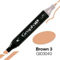 MARQUEUR GRAPH\'IT BROWN 3 3040