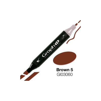 MARQUEUR GRAPH\'IT BROWN 5 3060