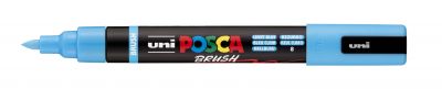 MARQUEUR POSCA POINTE MOYENNE BRUSH BLEU CLAIR