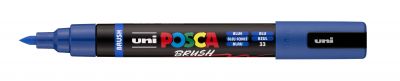 MARQUEUR POSCA POINTE MOYENNE BRUSH BLEU FONC�