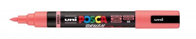 MARQUEUR POSCA POINTE MOYENNE BRUSH CORAIL