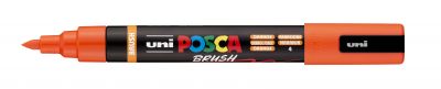 MARQUEUR POSCA POINTE MOYENNE BRUSH ORANGE FONC�
