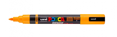 MARQUEUR POSCA POINTE MOYENNE BRUSH ORANGE