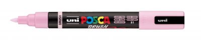 MARQUEUR POSCA POINTE MOYENNE BRUSH ROSE CLAIR