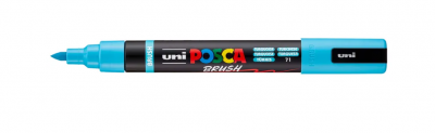 MARQUEUR POSCA POINTE MOYENNE BRUSH TURQUOISE
