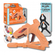 MAXI PACK CLEO GUN FIX D&Eacute;COR&Eacute; + STATION + 10 RECHARGES + 2 PINCES