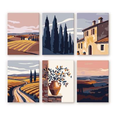 MINI SERIE PEINTURE NUMEROS - TOSCANE CLASSIQUE 6 X 15X20