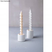 MOULE SILICONE BOUGIE TORSADE