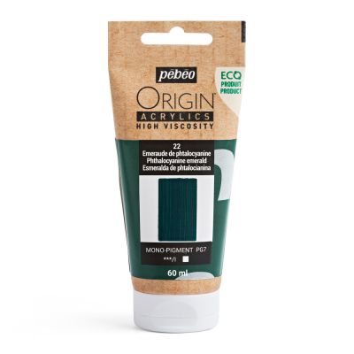 ORIGIN ACRYLICS 60 ML �MERAUDE DE PHTALOCYANINE