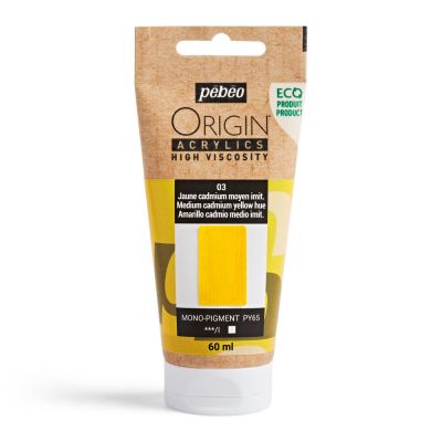 ORIGIN ACRYLICS 60 ML JAUNE CADMIUM MOYEN IMITATION