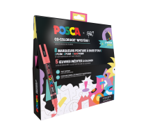 PACK COLORIAGE Guillaume&Laurie POSCA 8 MARQUEURS