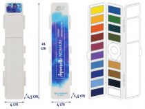 PALETTE AQUARELLE PLIABLE NOMADE 18 Couleurs