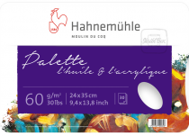 PALETTE PAPIER \  L\'Huile & l\'Acrylique\   24X35 CM 30 FEUILLES